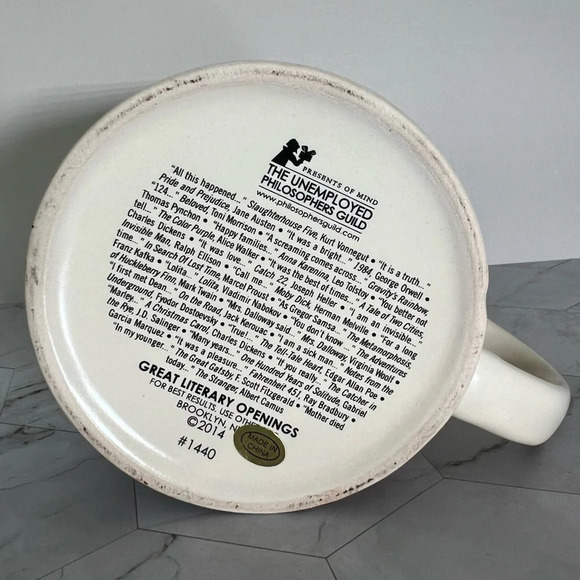 Unemployed Philosophers Guild Great Literary Openings Mug Book Lovers Gift - Picture 4 of 7